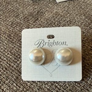Brighton Lustrous White Pearl Earrings